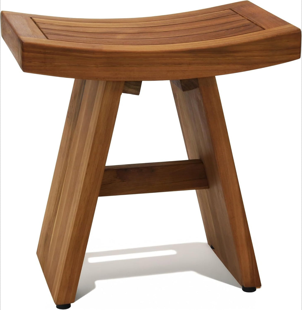 18 Inch Asia Teak Waterproof Shower Bench