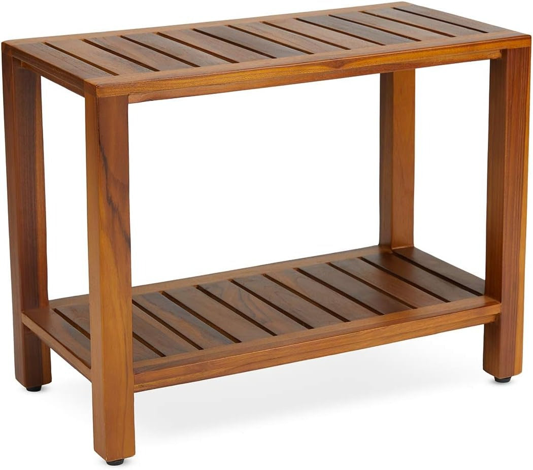 24 Inch Eske Fully Assembled Teak Shower Bench