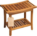 22 Inch 2-Tier Teak Shower Bench