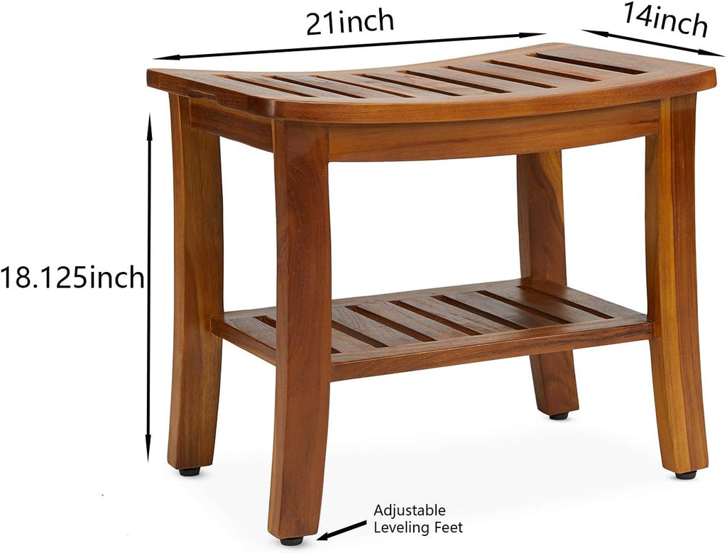 21 Inch Teak Shower Bench