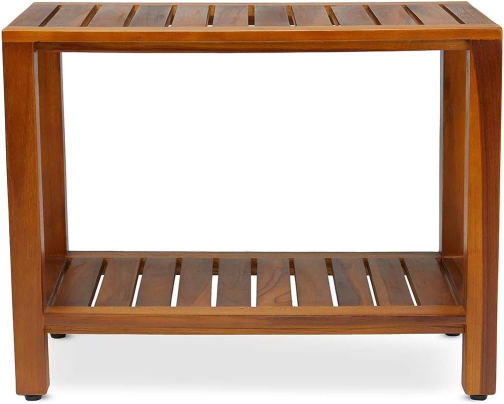 24 Inch Eske Fully Assembled Teak Shower Bench