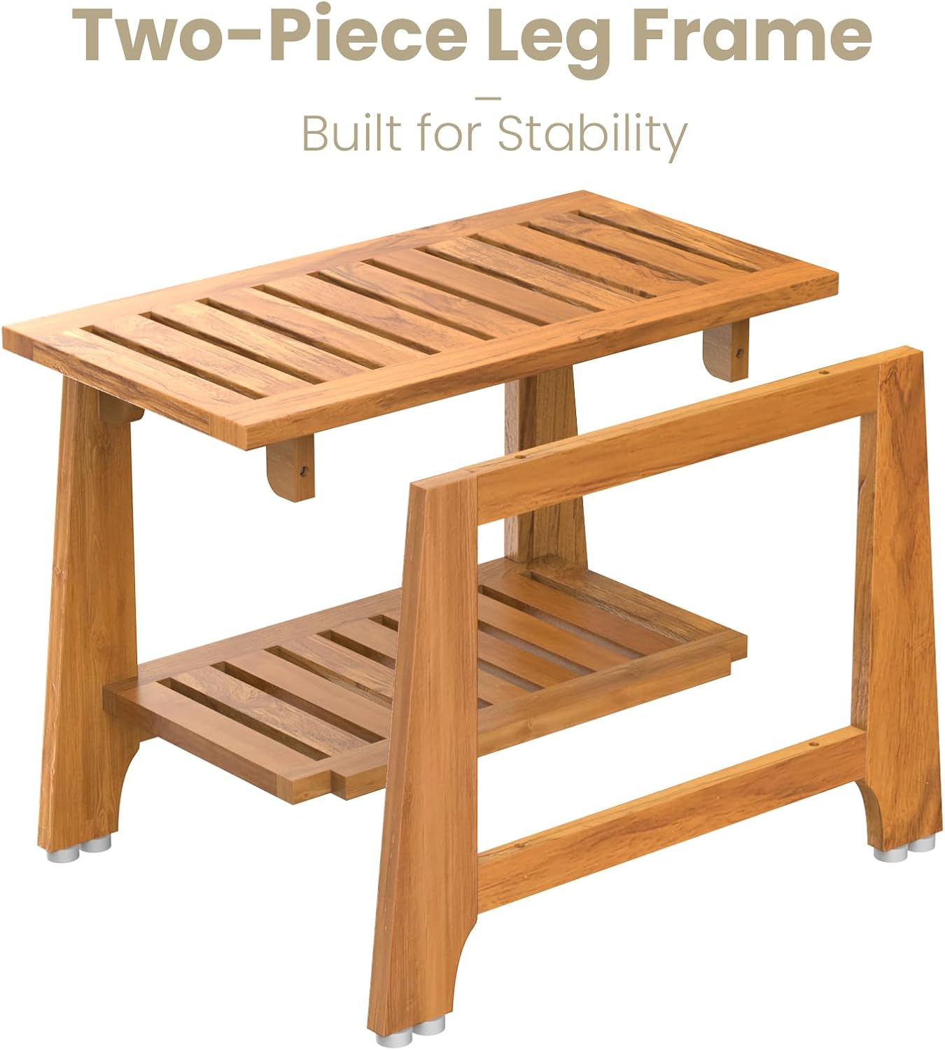 Commercial Teak Shower Bench