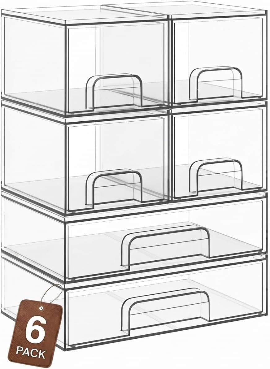 Stackable Acrylic Storage Drawers
