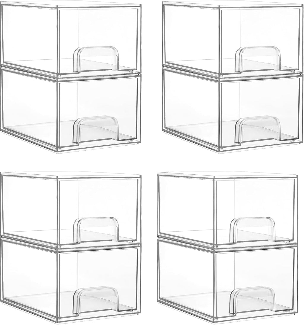 Small Stackable Acrylic Storage Drawers