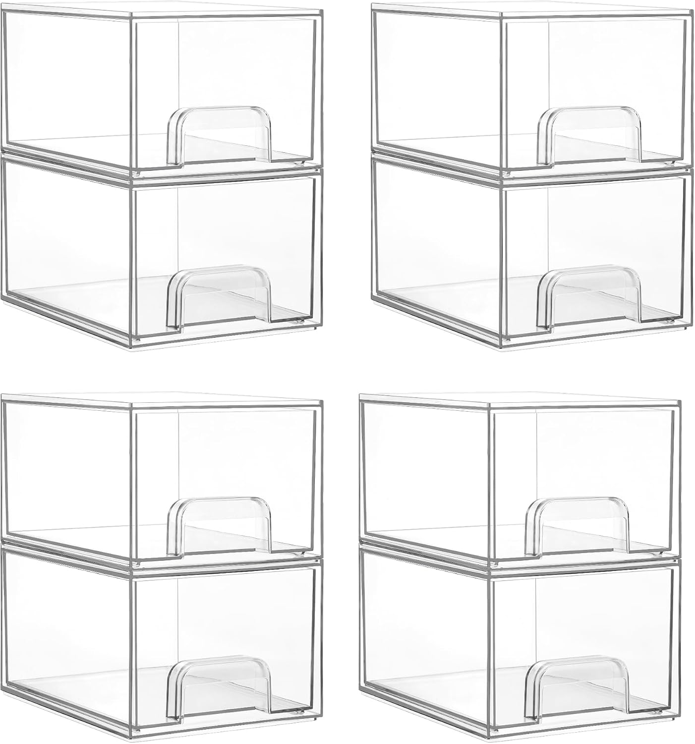 Small Stackable Acrylic Storage Drawers