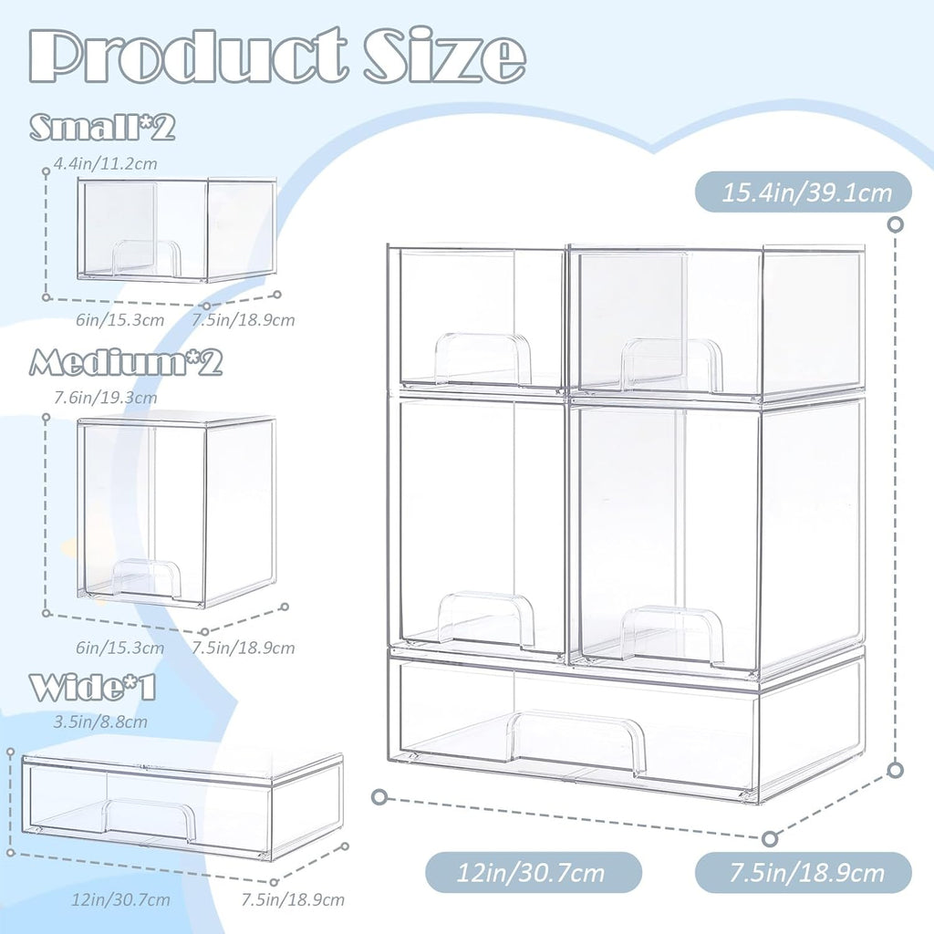Acrylic Baby Bottle Storage Drawers