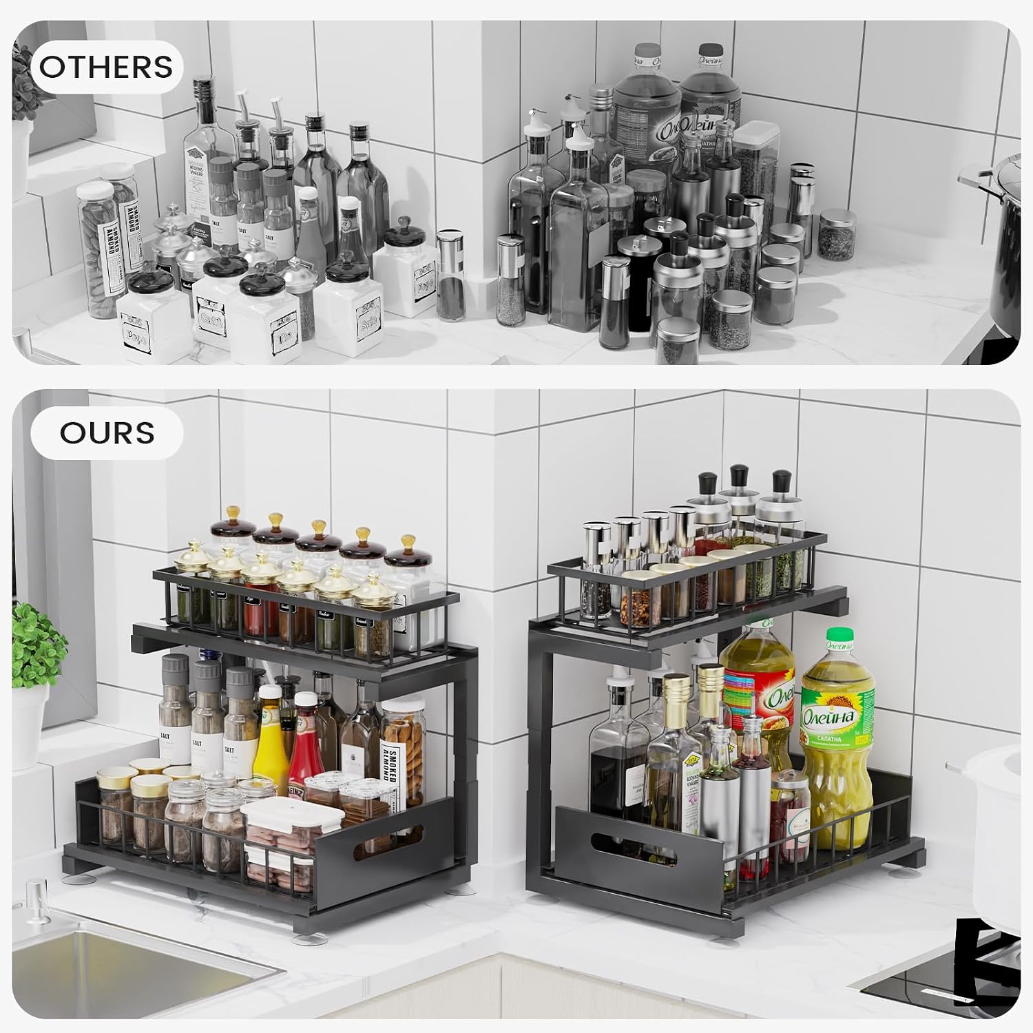 Heavy Duty Adjustable Under Sink Organizer
