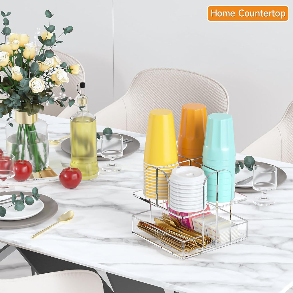 Rotatable Acrylic Cup Dispenser