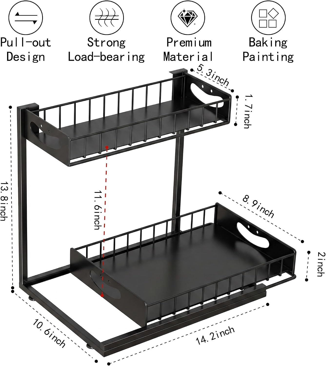 2-Tier Pull Out Under Sink Organizer