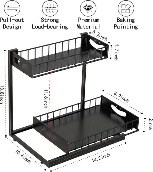 2-Tier Pull Out Under Sink Organizer