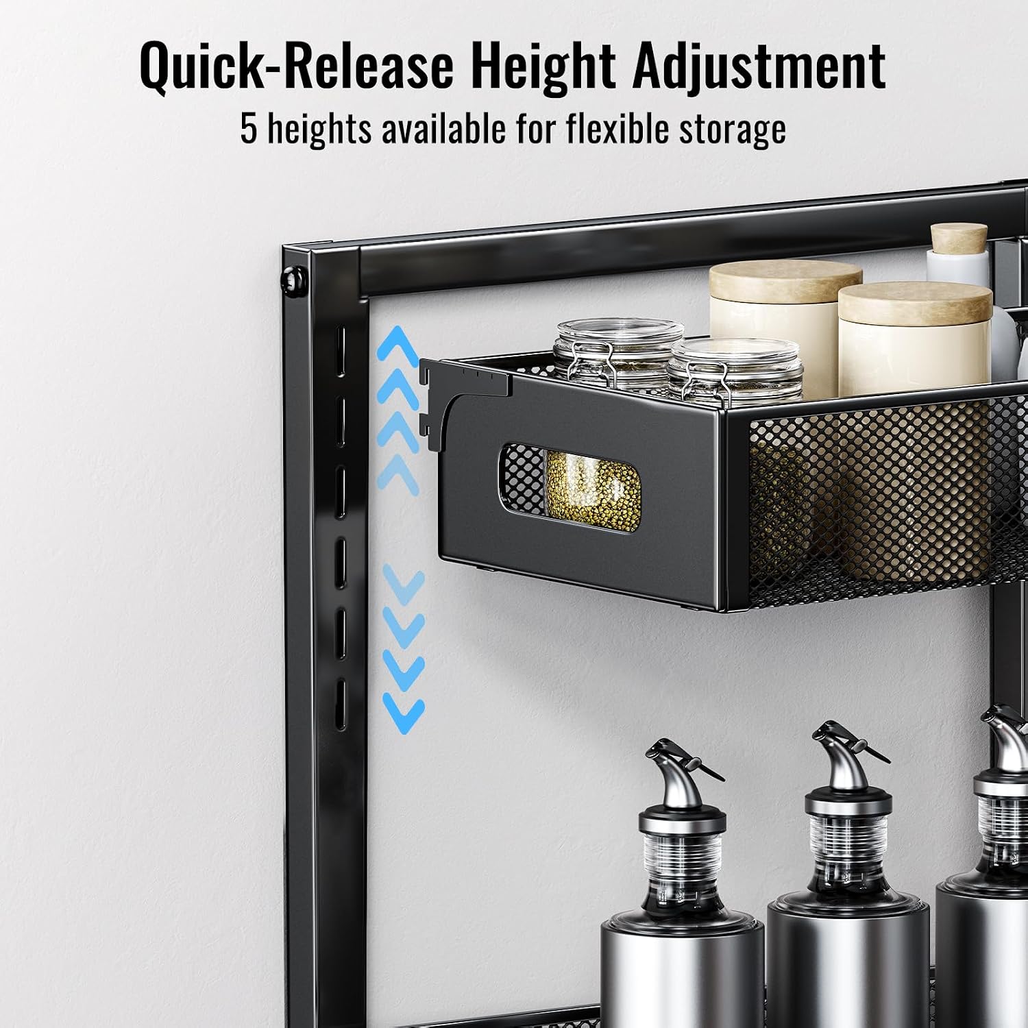 Sliding Metal Under Sink Organizer