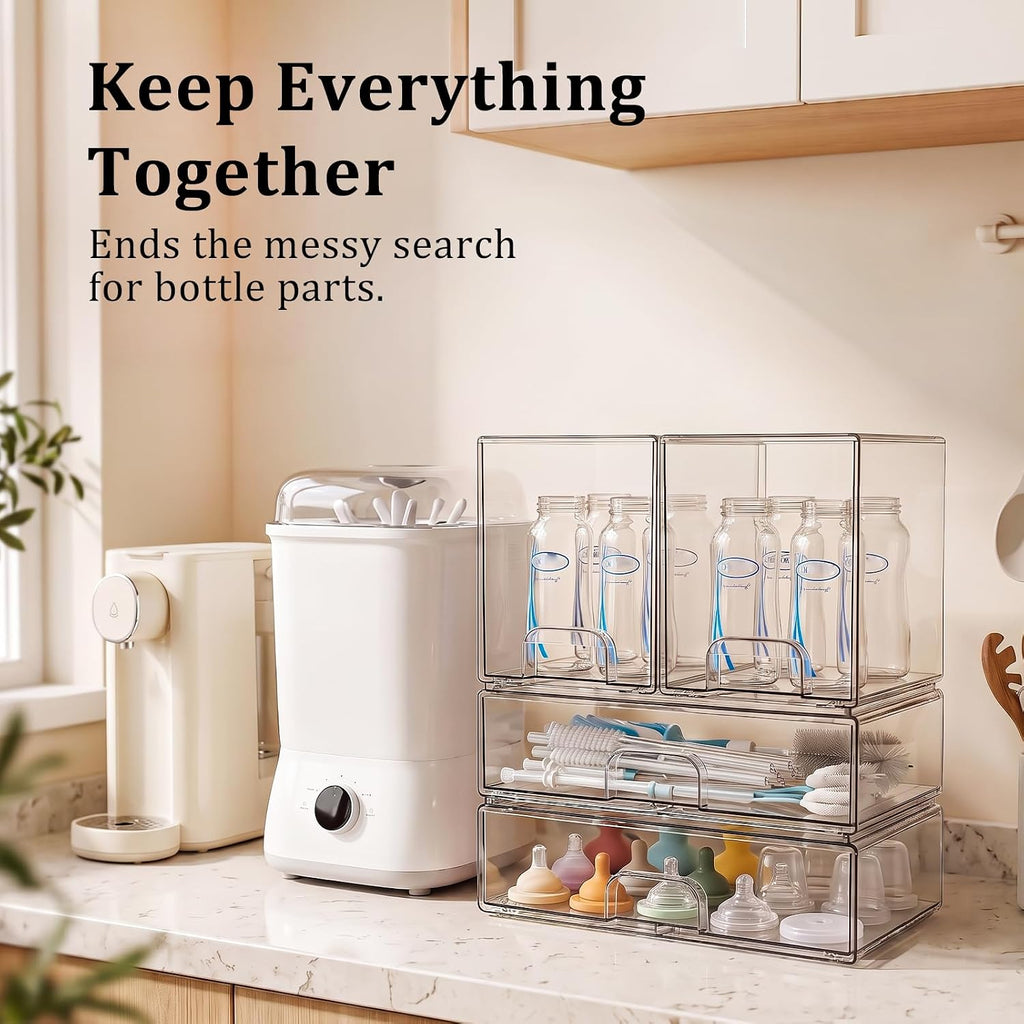 Stackable Acrylic Bottle Drawers