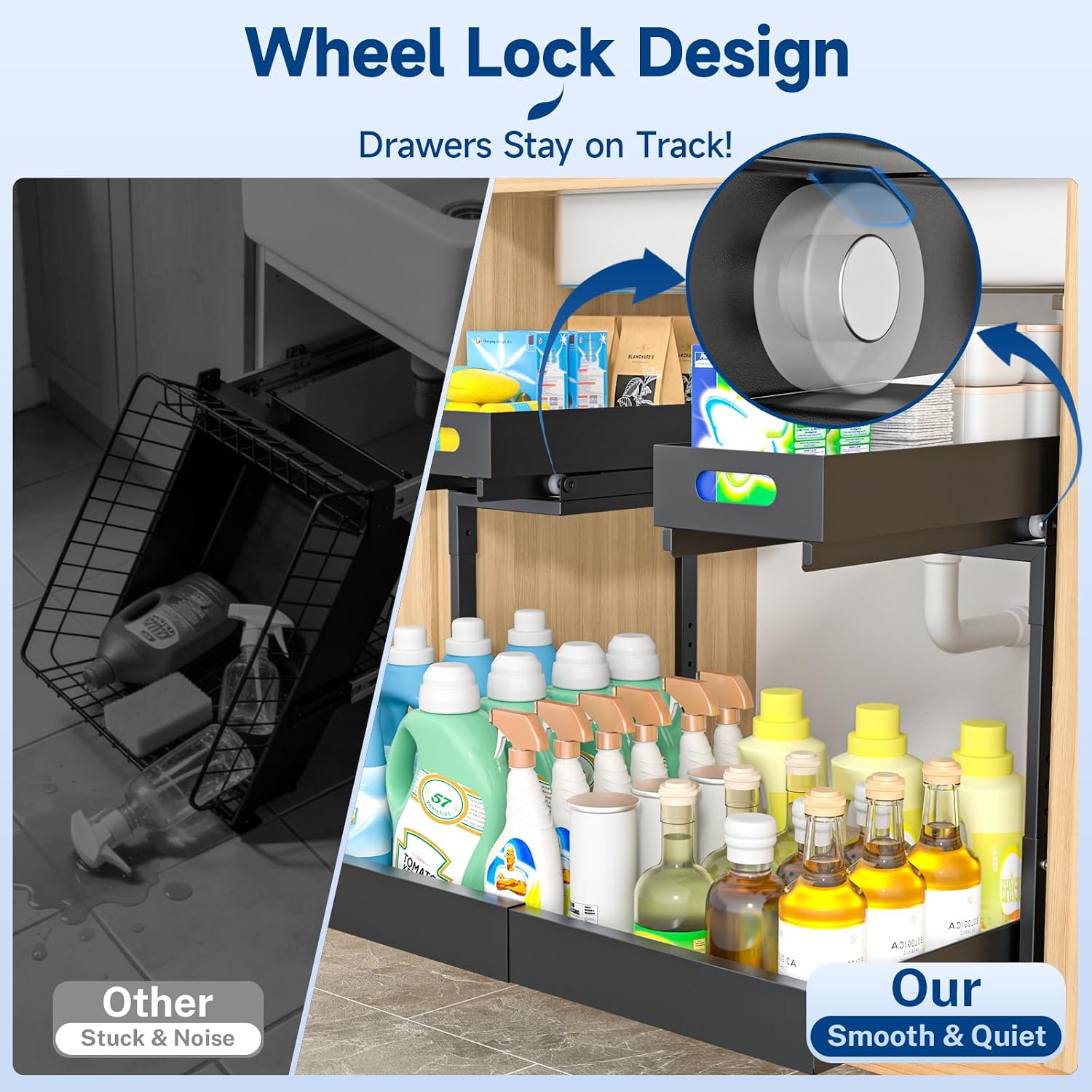 Expandable 2-Tier Under Sink Organizer