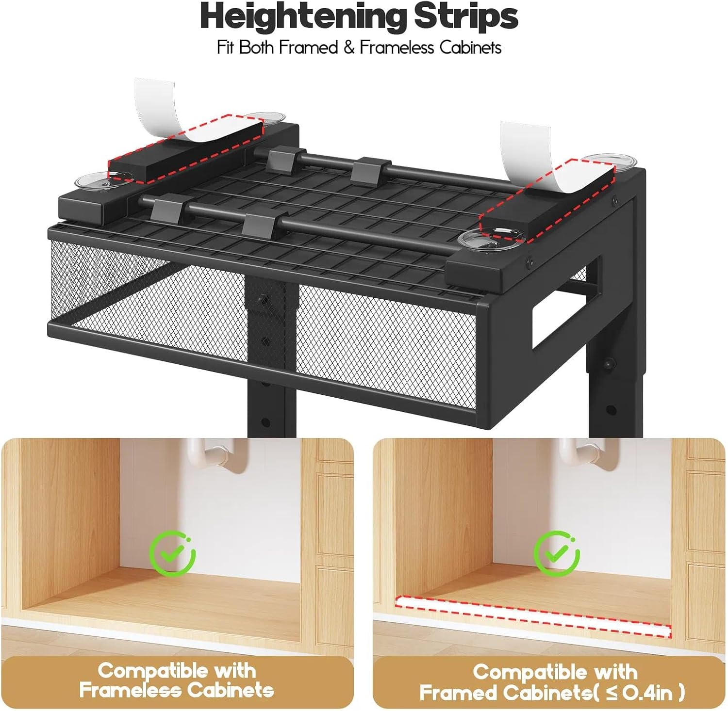 Black Dual Pull Out Mesh Under Sink Organizer
