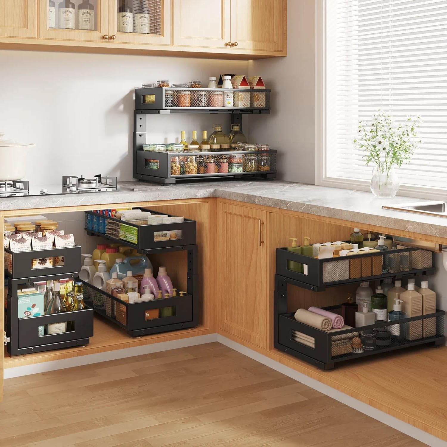 Adjustable Metal Under Sink Organizer