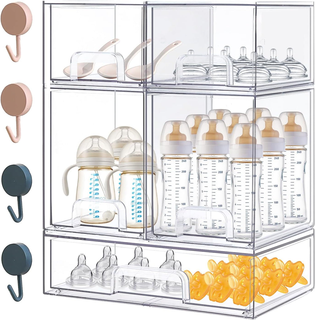 Acrylic Baby Bottle Storage Drawers