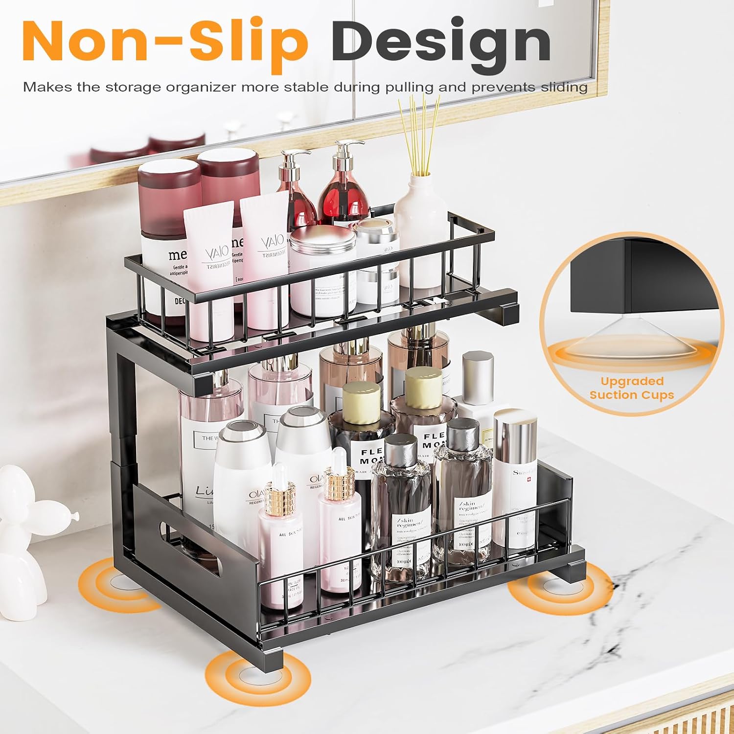 Heavy Duty Adjustable Under Sink Organizer