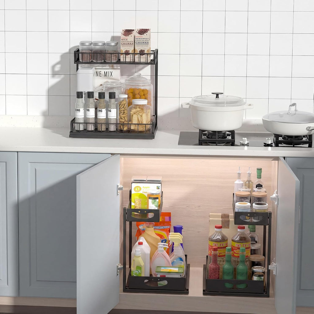 2-Tier Pull Out Under Sink Organizer