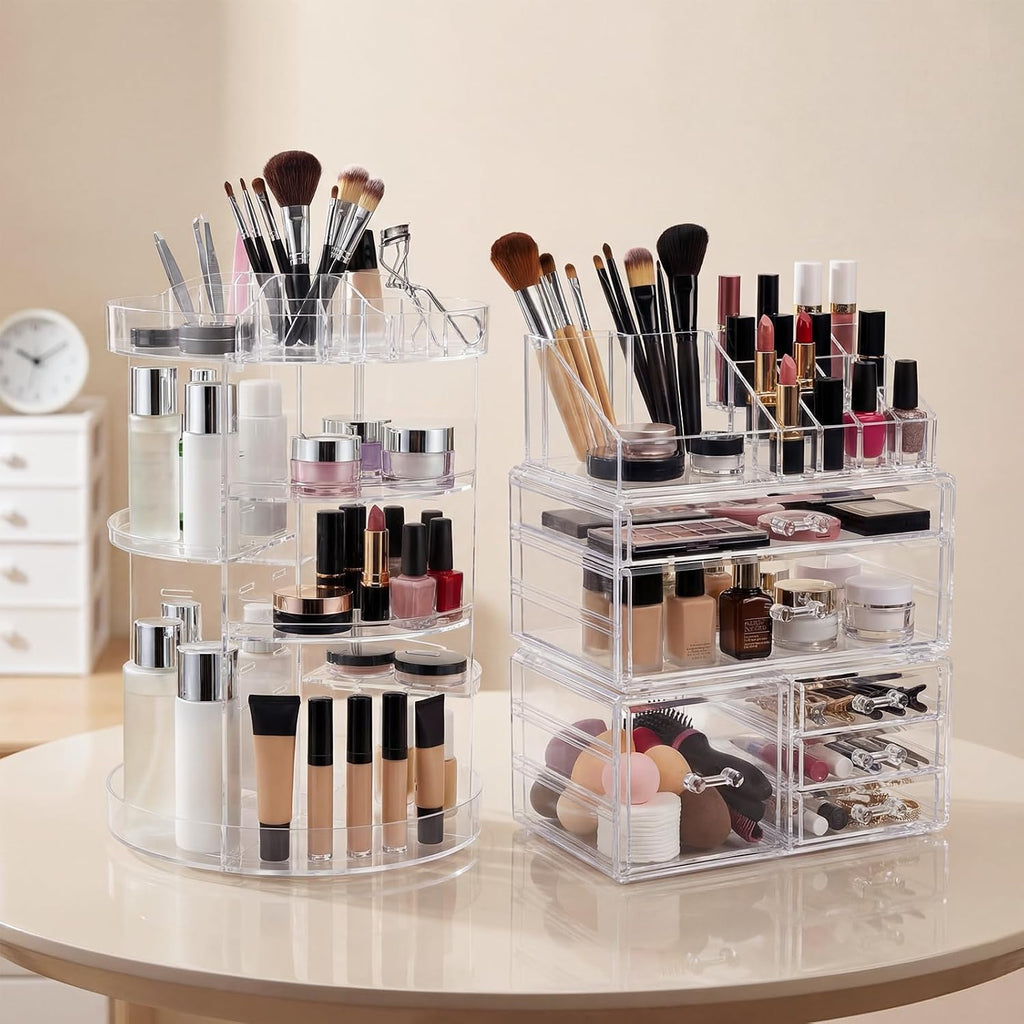 Rotating Acrylic Makeup Organizer