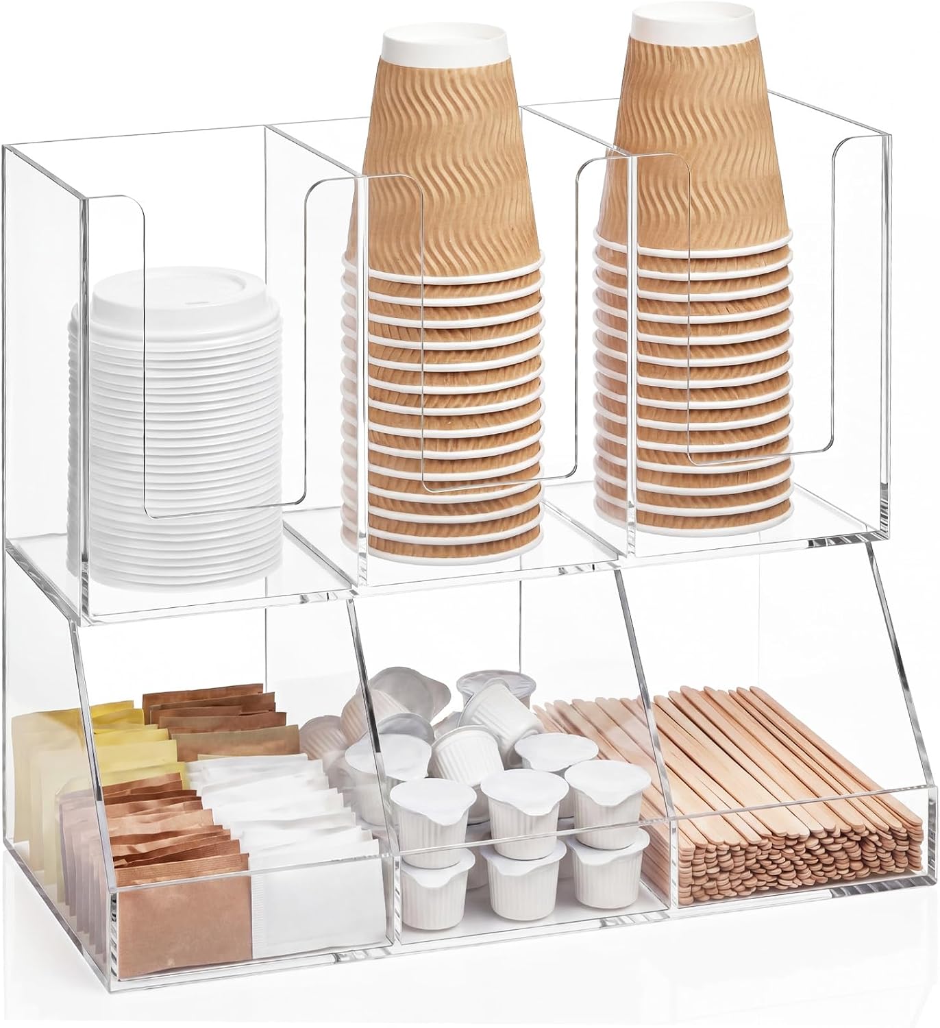 Acrylic Coffee Cup Lid Organizer