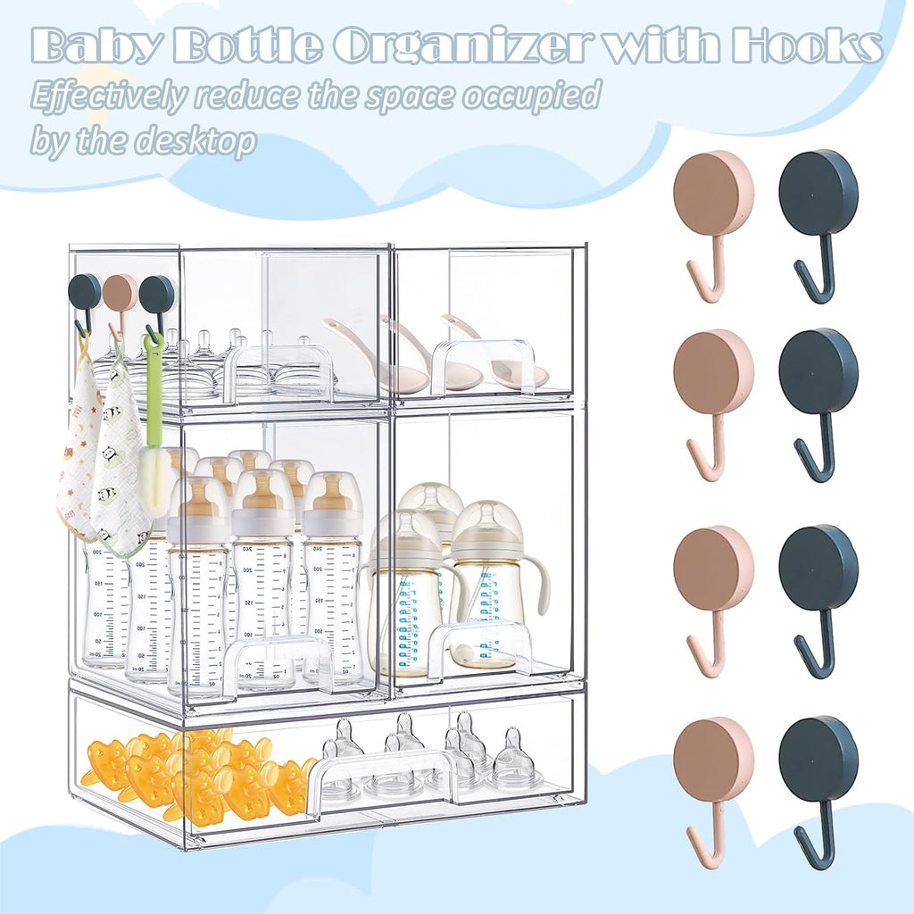 Acrylic Baby Bottle Storage Drawers
