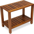 24 Inch Eske Fully Assembled Teak Shower Bench