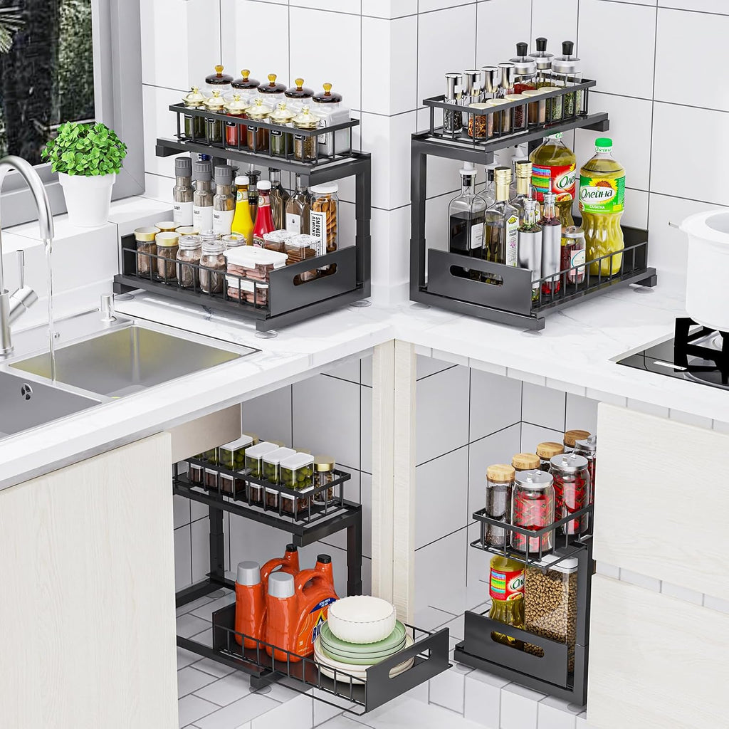 Heavy Duty Adjustable Under Sink Organizer