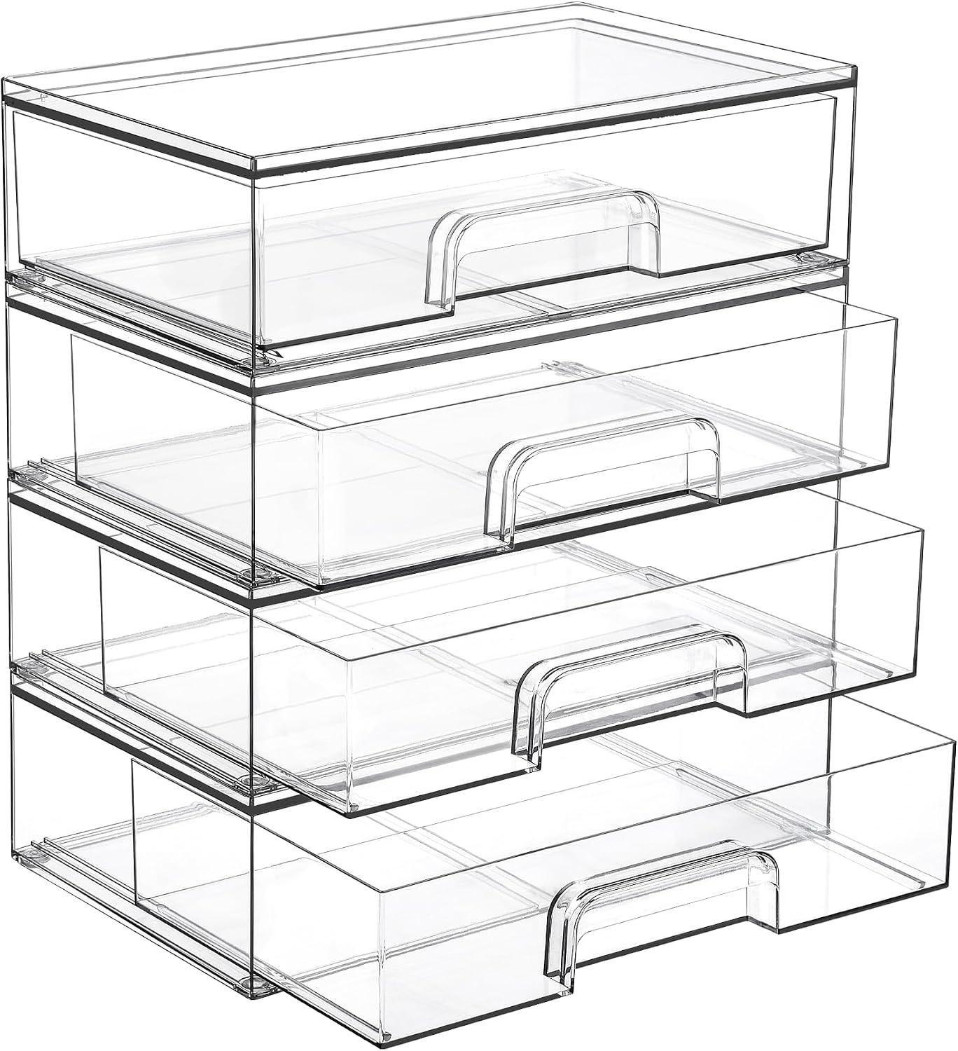 Stackable Acrylic Makeup Drawers