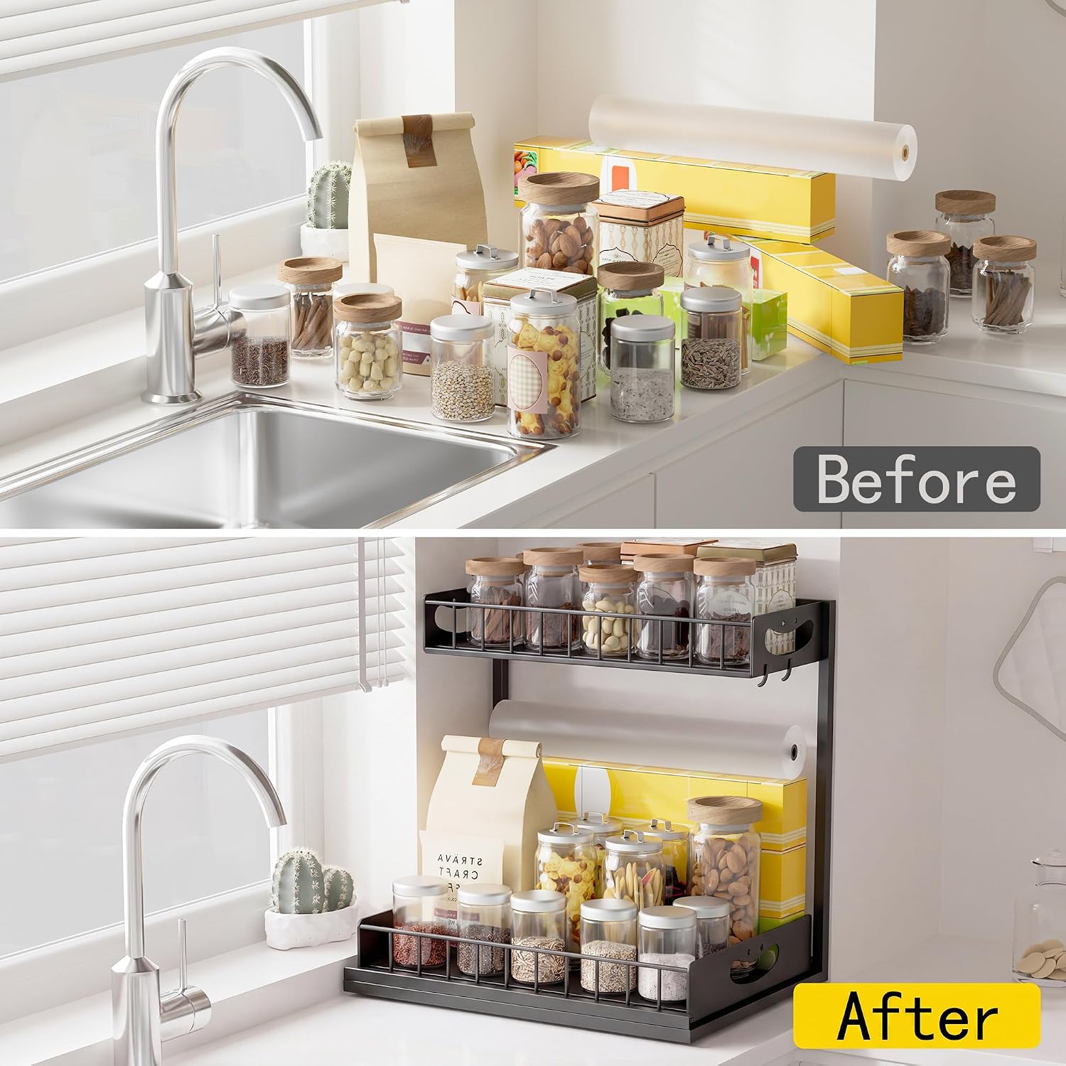 2-Tier Pull Out Under Sink Organizer