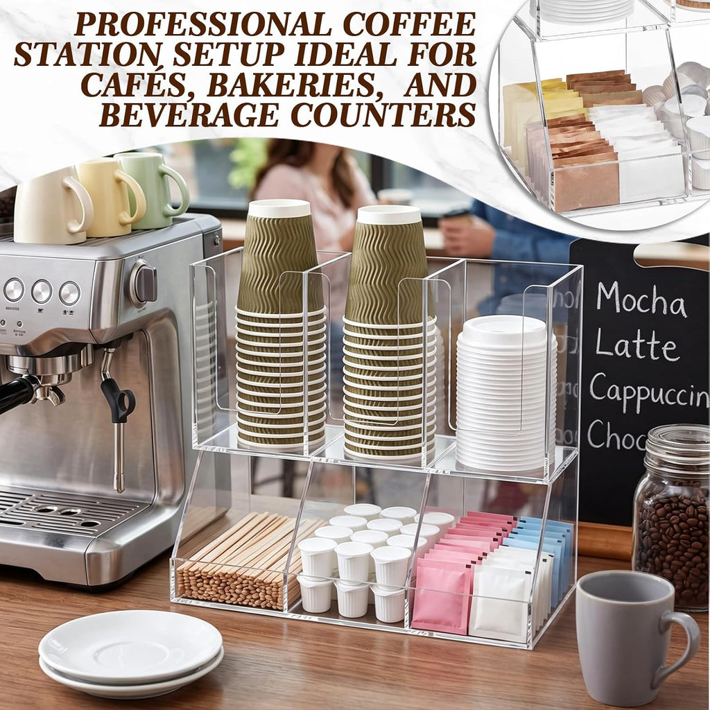 Acrylic Coffee Cup Lid Organizer