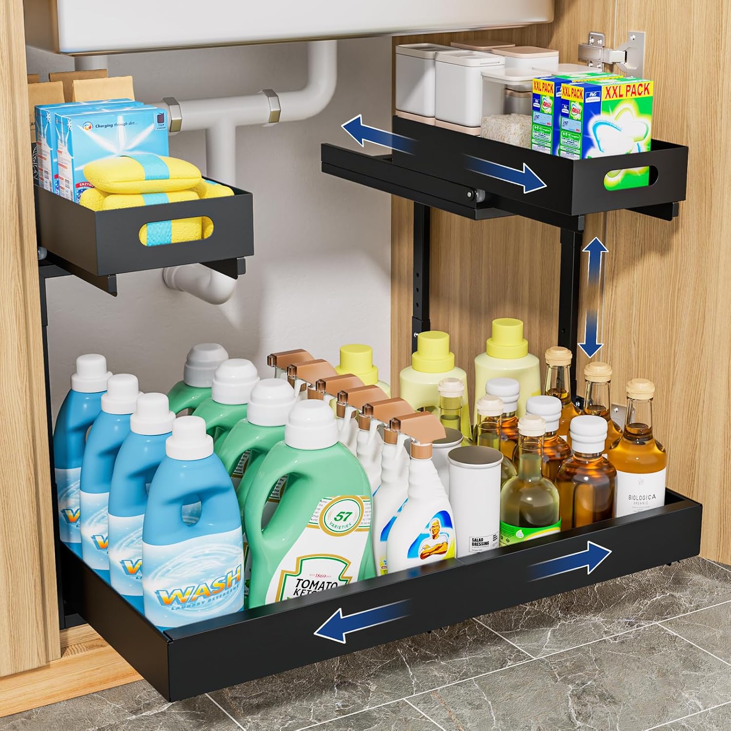 Expandable 2-Tier Under Sink Organizer
