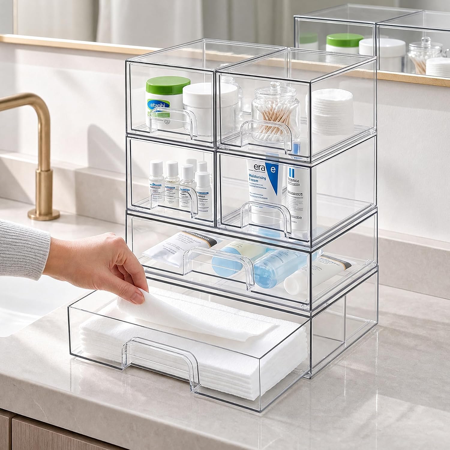 Stackable Acrylic Storage Drawers