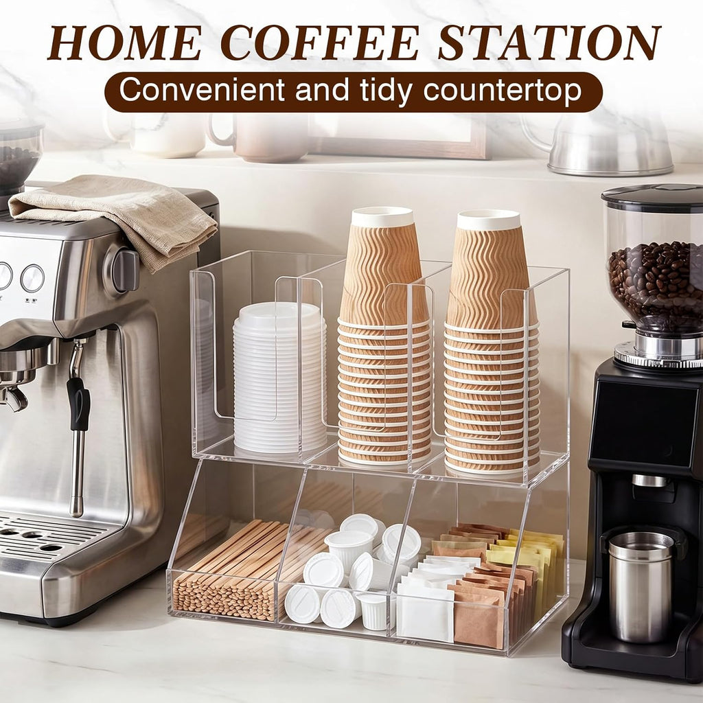 Acrylic Coffee Cup Lid Organizer