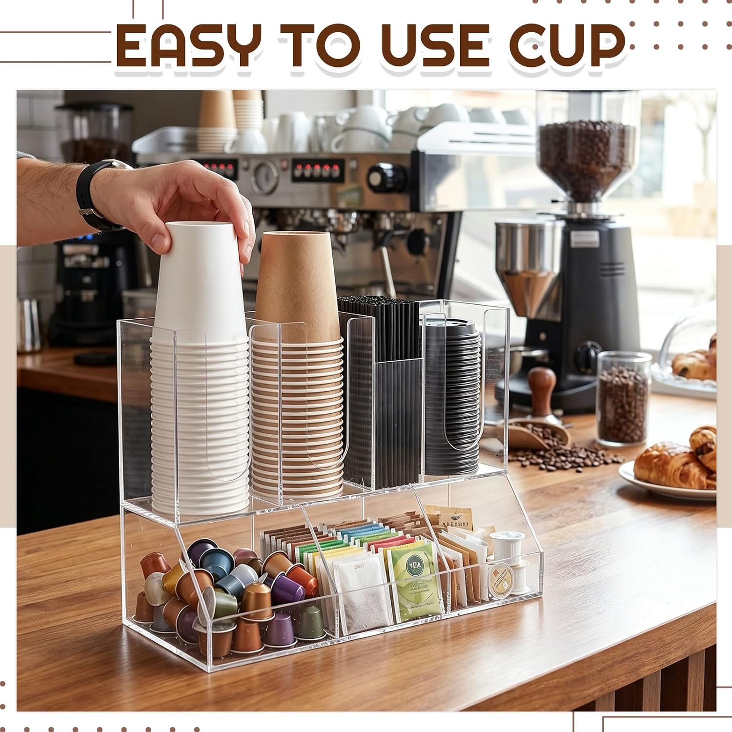 Adjustable Acrylic Cup Dispenser