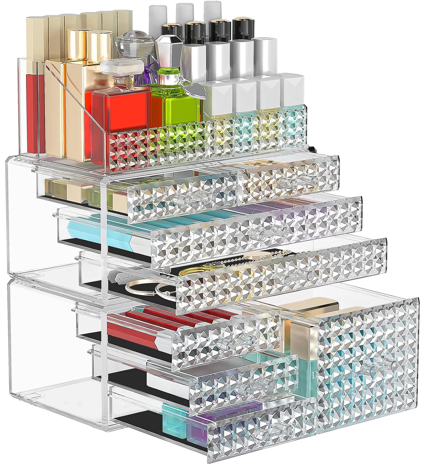 Stackable Acrylic Makeup Organizer
