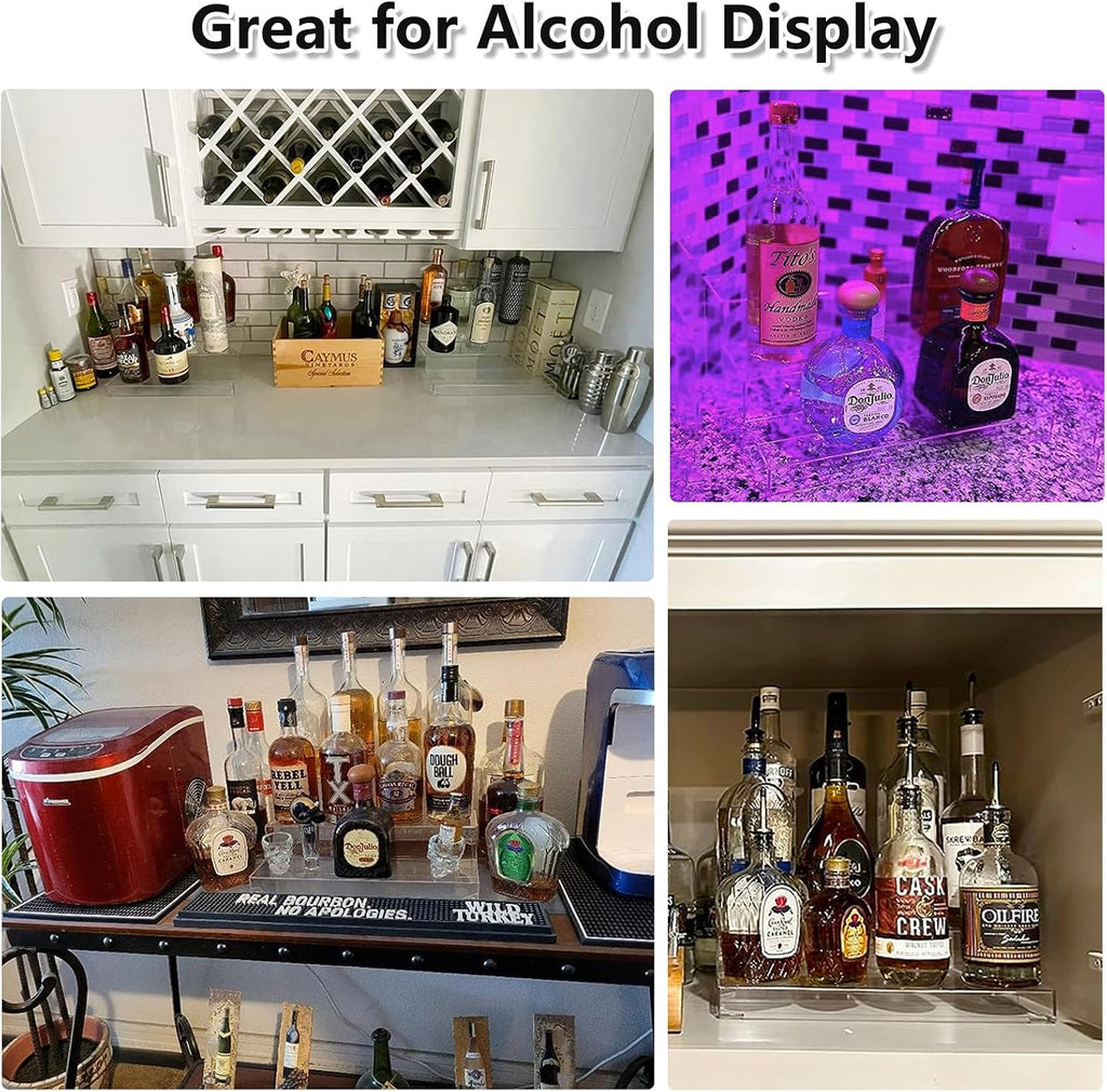 3-Tier Clear Acrylic Bar Shelf