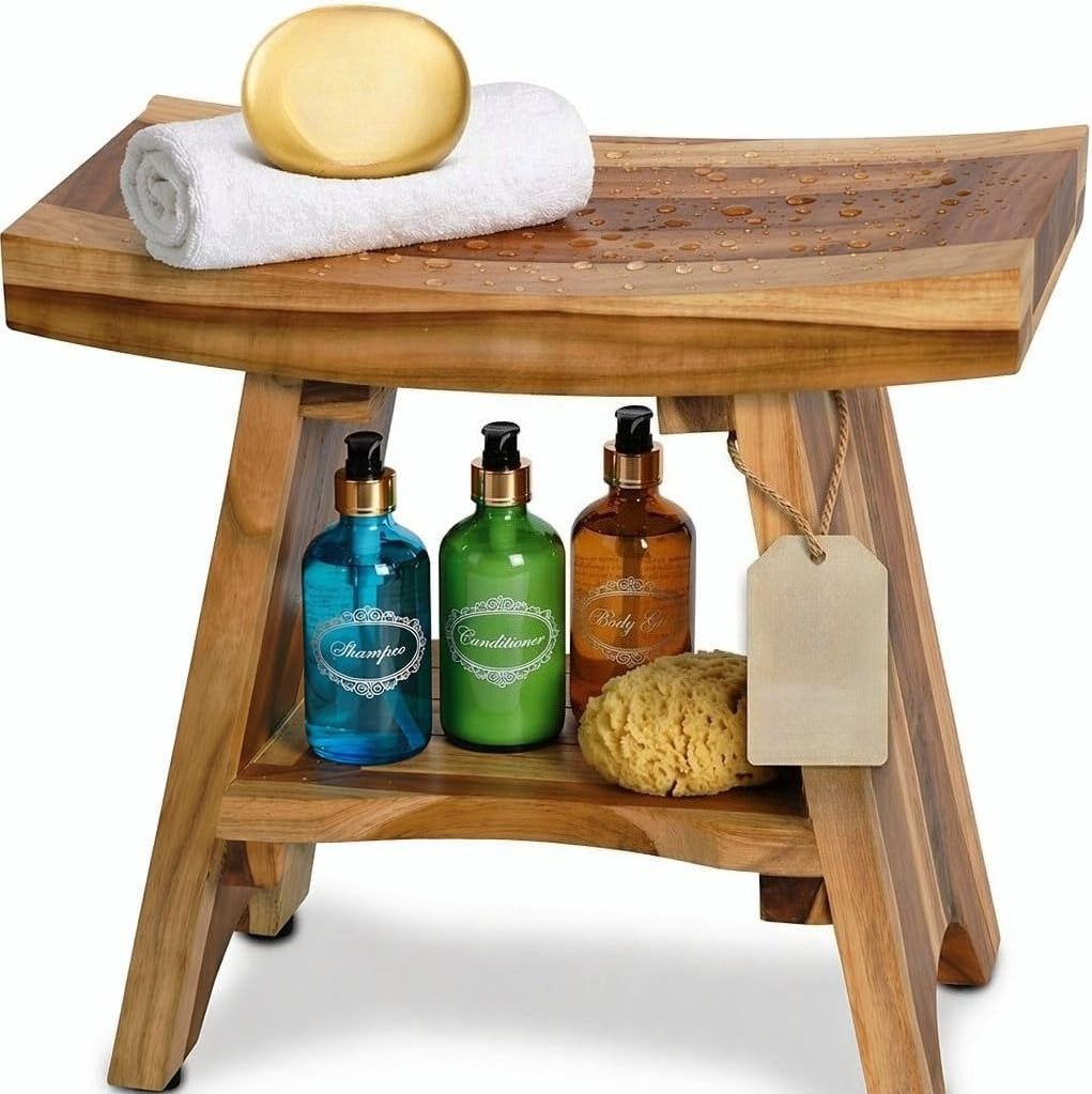 18 Inch Compact Teak Shower Bench